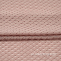 Tecido de malha de poliéster algodão spandex jacquard